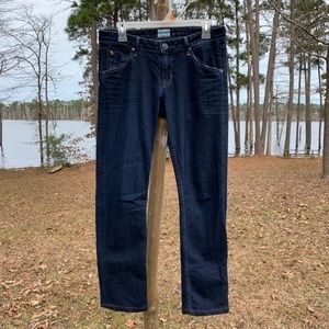Hudson Straight Leg Dark Wash Jeans Size 28